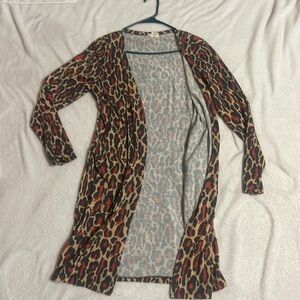 Cheetah print cartigan